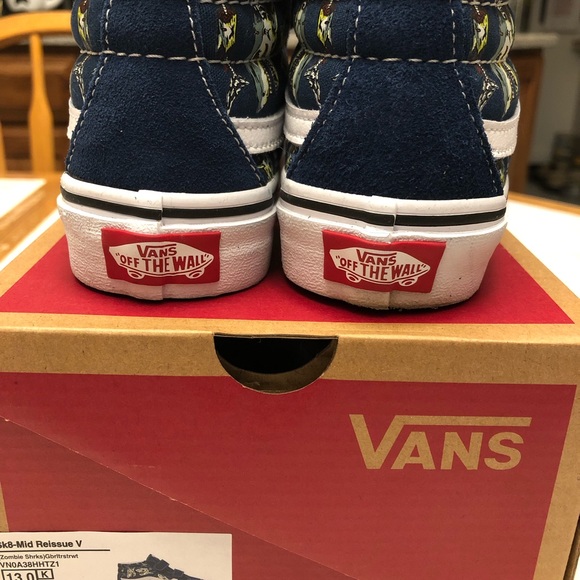 vans zombie shark shoes